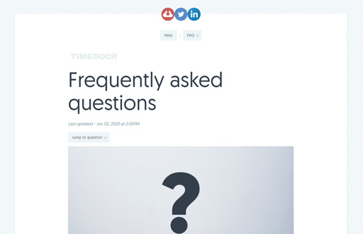Frequently asked questions about TimeDock