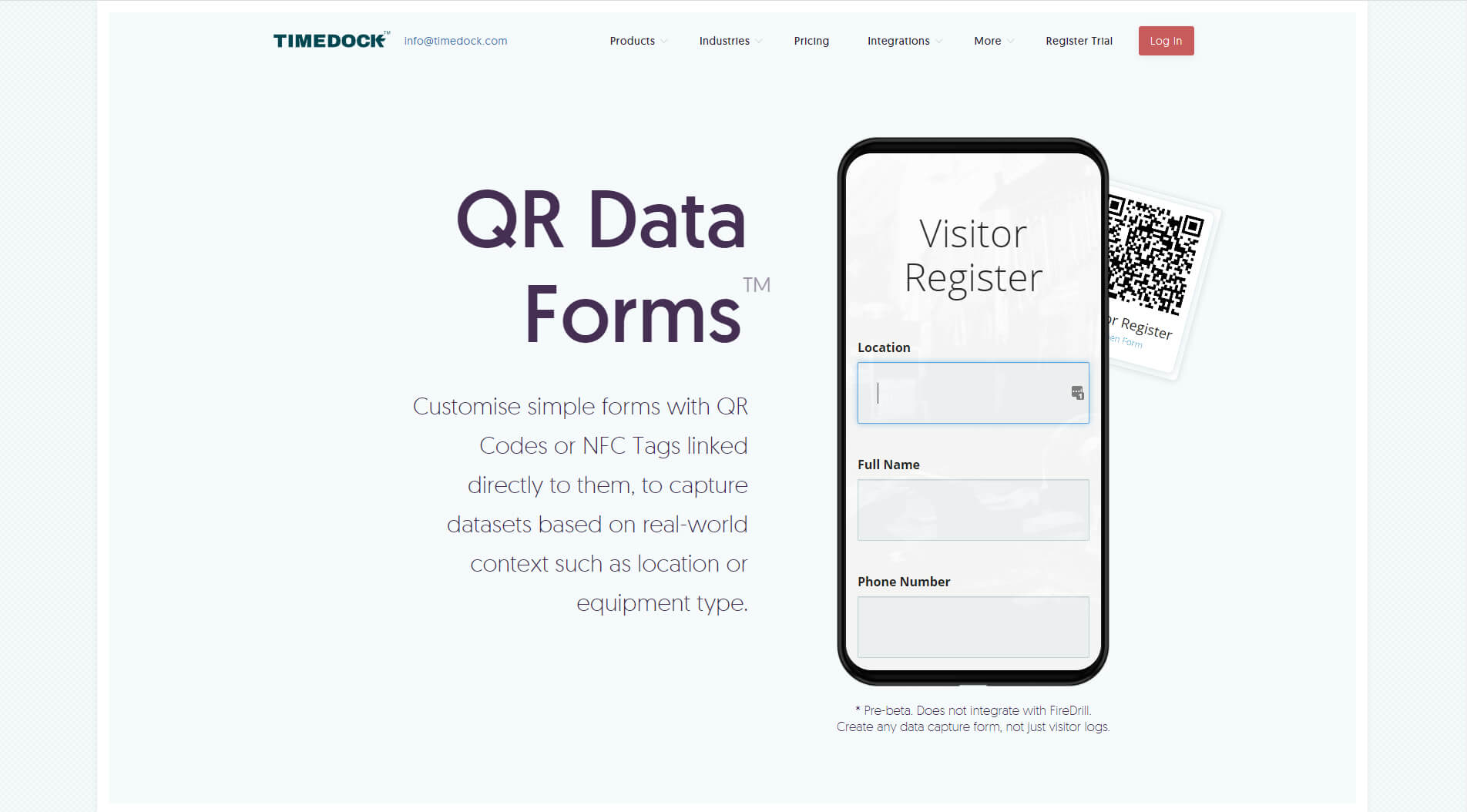Stack Form Qr Code TimeDock DataForms - Custom QR Code forms for data capture