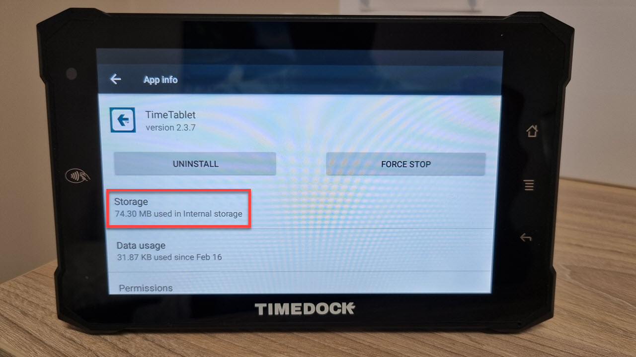 TimeTablet app info